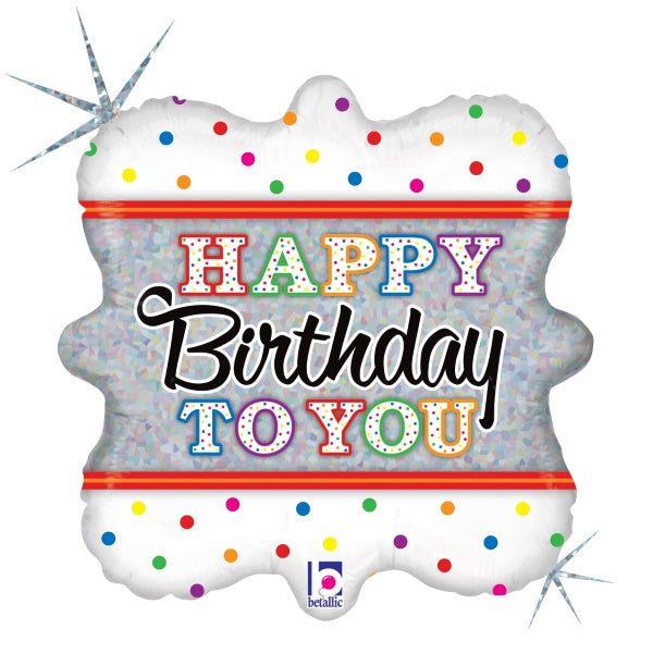 Square Puzzle Shape Happy Birthday to You!