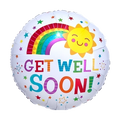 Get Well Soon 18" Round Sun and Rainbow