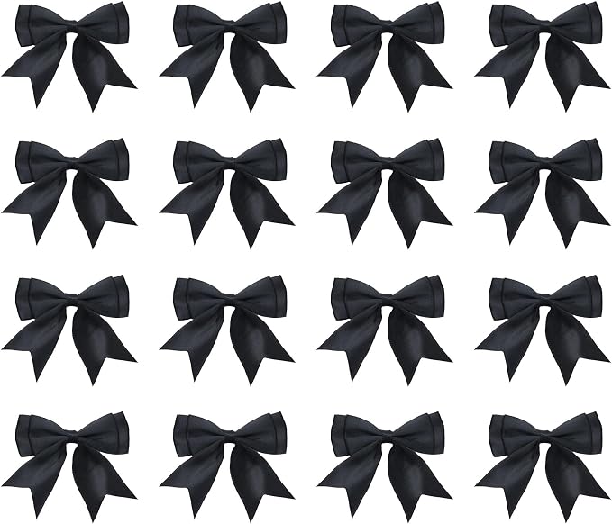 50Pcs Twist Tie Bows, 3.5 Inch Satin Ribbon Bows