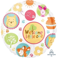 Welcome little one Pooh and Friends 18" Round