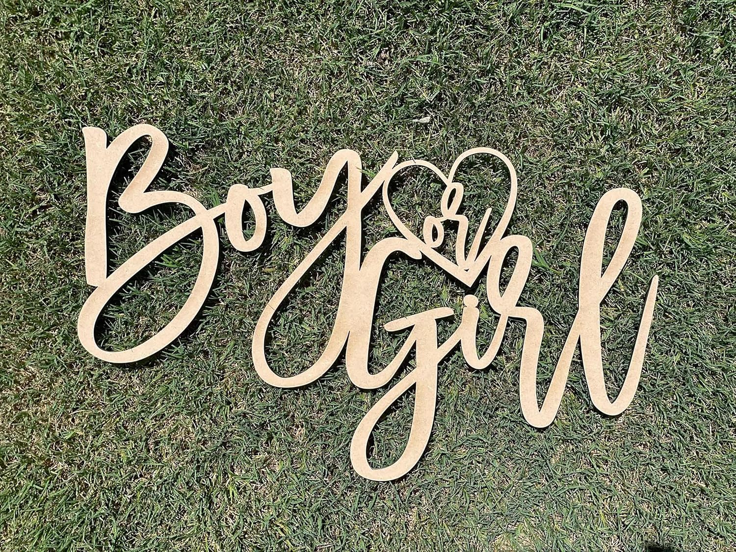 Gender Reveal Wooden Boy or Girl sign for Arch Backdrop