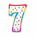 Happy Birthday Confetti Polka Dot "Seven"