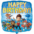Paw Patrol 18" Square Shaped Happy Birthday!