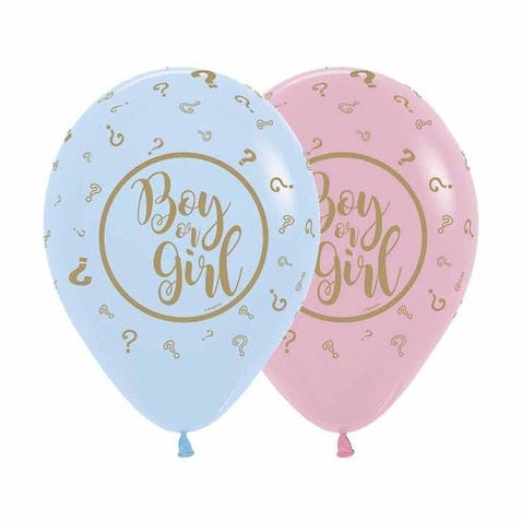 11" Latex Pink and Blue, Boy or Girl Gender Reveal