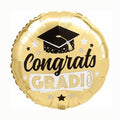 Congrats Grad Gold 18" round