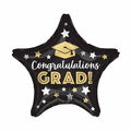 Congratulations Grad! Black and Gold Star