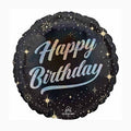 Happy Birthday Matches Black & Silver