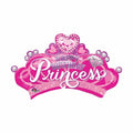 Princess Pink Crown with Sparkes Happy Birthday Super Shape