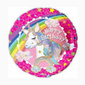 Happy Birthday Unicorn with Rainbows