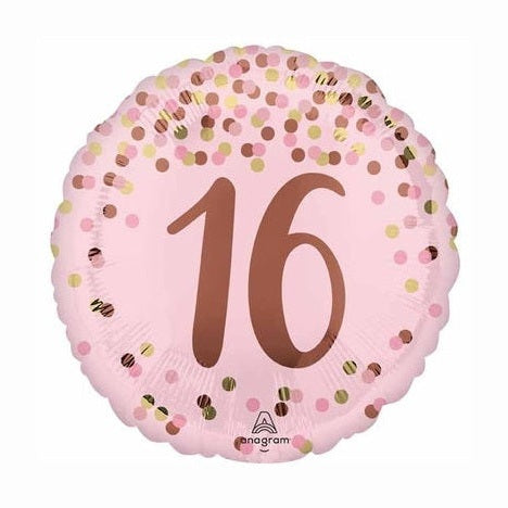 Pink with Polka Dots "16"