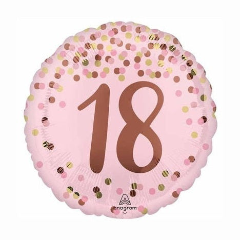 Pink with Polka Dots "18"