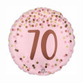 Pink with Polka Dots "70"