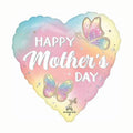 Happy Mother's Day Heart Shape with Butterflies