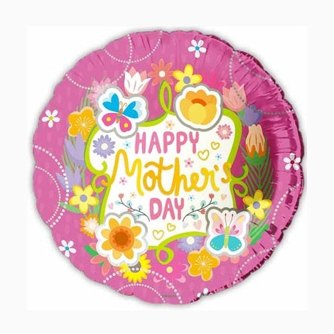 Happy Mother's Day Pink and Yellow Flower Garden Theme