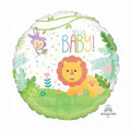 Hello Baby!  18" round sweet animal print