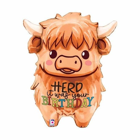 Highland Cow Herd it was your Birthday