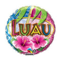 Luau Balloon with Hibicus Flowers