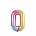 34" Multicoloured Number "0"