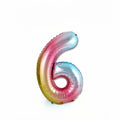 34" Multicoloured Number "6"