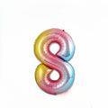 34" Multicoloured Number "8"