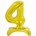 26" Air Filled Floor Numbers Gold "4"