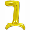 26" Air Filled Floor Numbers Gold "7"