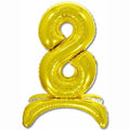 26" Air Filled Floor Numbers Gold "8"