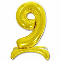 26" Air Filled Floor Numbers Gold "9"