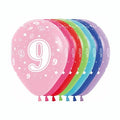 11" Latex Number Nine - Assorted Colours