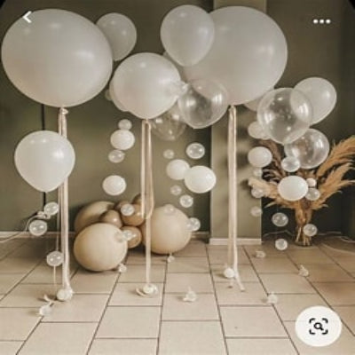 24" or 30" Round Balloons with Ribbon and Weights