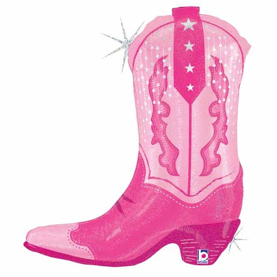 Pink Cowboy Boot Super Shape