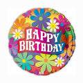Happy Bday Pink 70's Flower Power