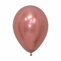 11" Latex Metallic Rose Gold