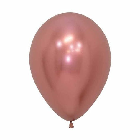 11" Latex Metallic Rose Gold