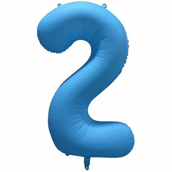 Decochamp 34" Neon Light Blue Numbers