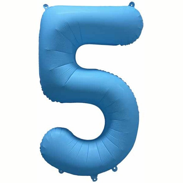 Decochamp 34" Neon Light Blue Numbers