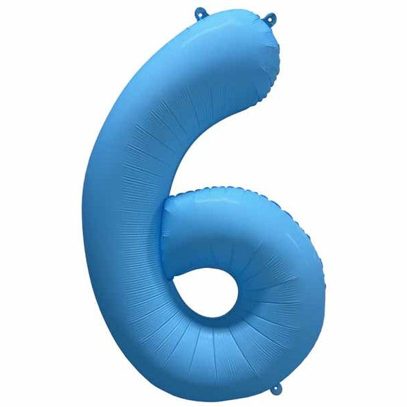 Decochamp 34" Neon Light Blue Numbers