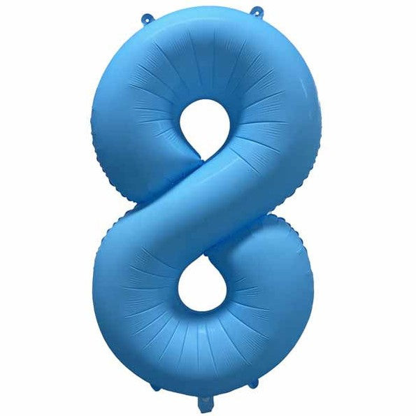 Decochamp 34" Neon Light Blue Numbers