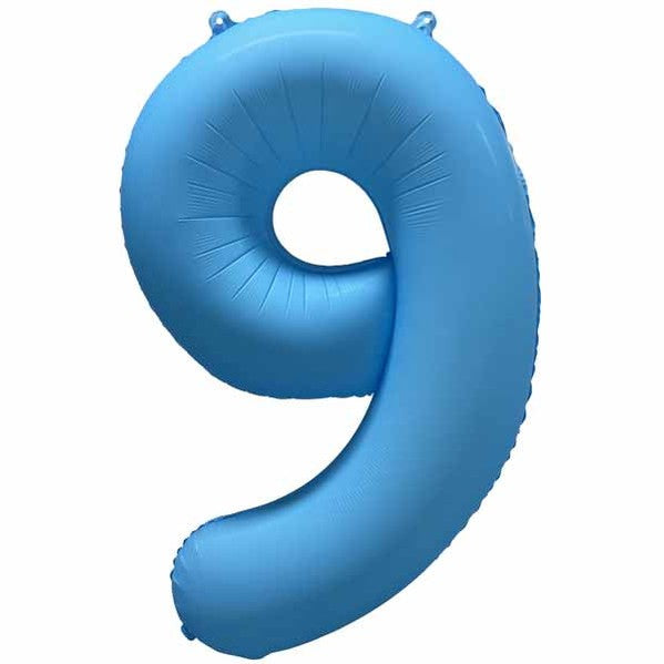 Decochamp 34" Neon Light Blue Numbers