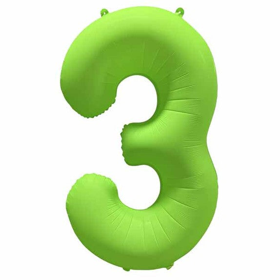 Decochamp 34" Neon Green Numbers