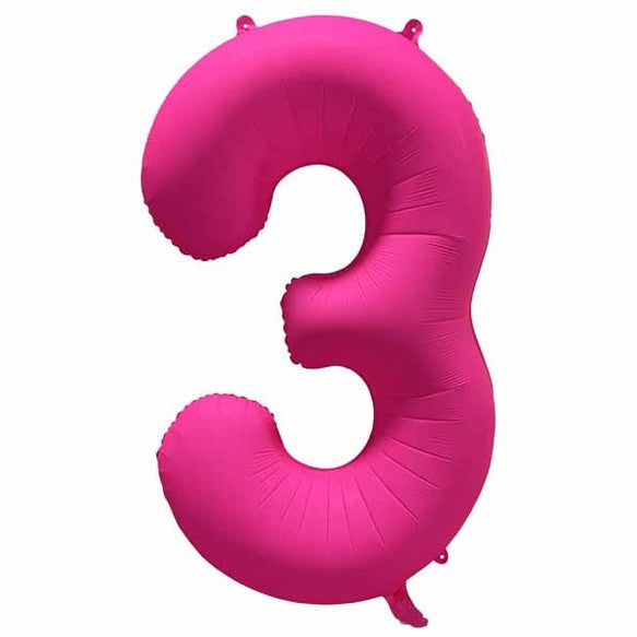 Decochamp 34" Neon Light Pink Numbers