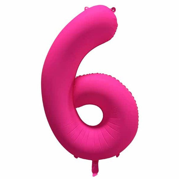 Decochamp 34" Neon Light Pink Numbers