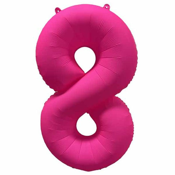 Decochamp 34" Neon Light Pink Numbers