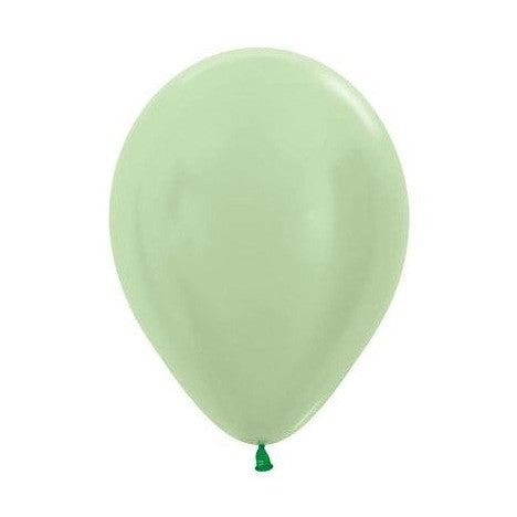 11" Latex Pearl Satin Mint Green