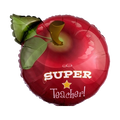 Super Teacher!! 18" round apple.