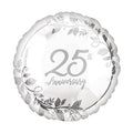 Silver 25th Anniversary Ballon