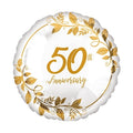 Gold and Sliver leaf 50th Anniversary