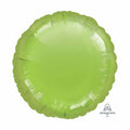 Plain Coloured Metallic Lime Green