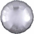Plain Coloured Metallic Silver