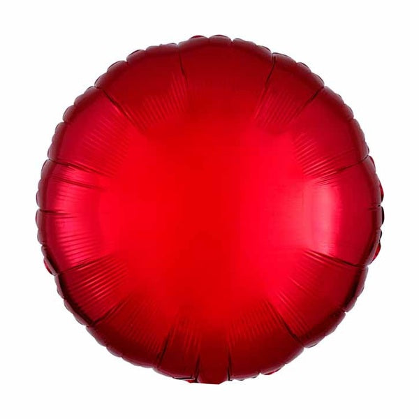 Plain Coloured Metallic Red